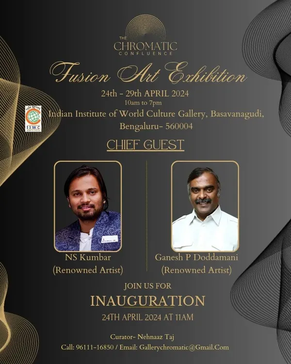 It was an honor to be invited as a chief guest for the Fusion Art Exhibition alongside fellow renowned artist Ganesh Doddamani. Events like these are vital for encouraging artists and growing our local art community.