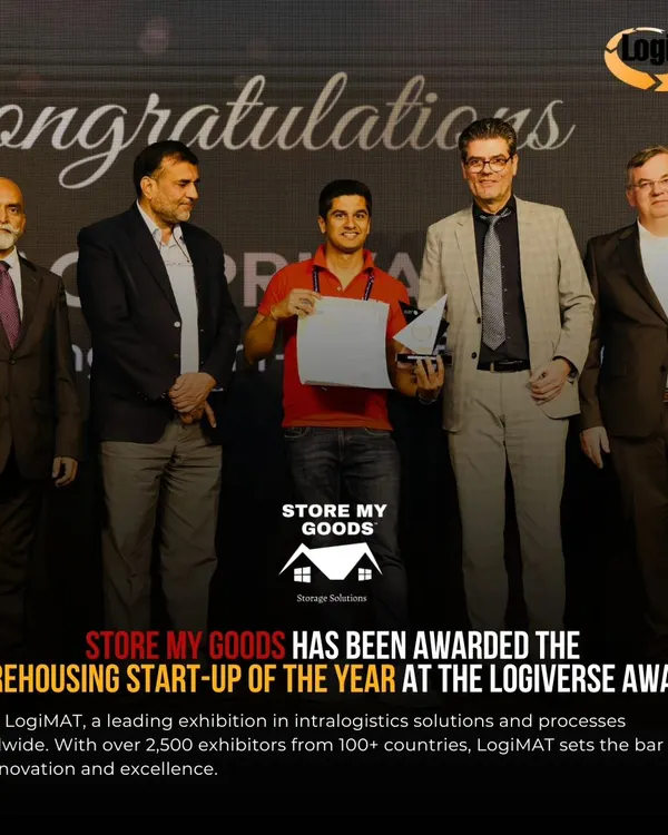 I'm thrilled to announce that I've been awarded the "Warehousing Startup of the Year" at the Logiverse Awards. This is a huge milestone and a testament to my commitment to innovation in logistics.