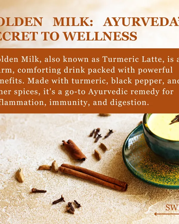 Golden Milk, also known as a Turmeric Latte, is a cornerstone of Ayurvedic home remedies. This warm, comforting drink is packed with spices that reduce inflammation, boost immunity, and support digestion.