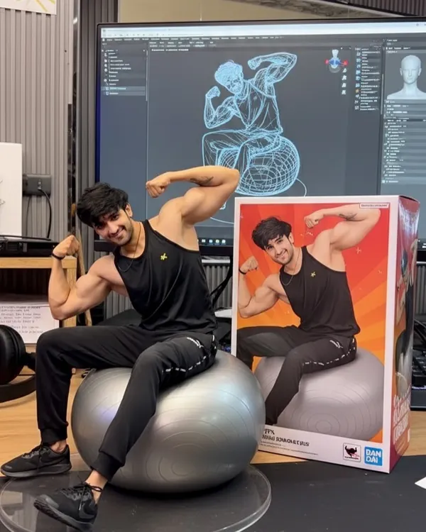 Box me pack karke Amazon pe dal du kya? Having some fun with this figurine edition of myself.