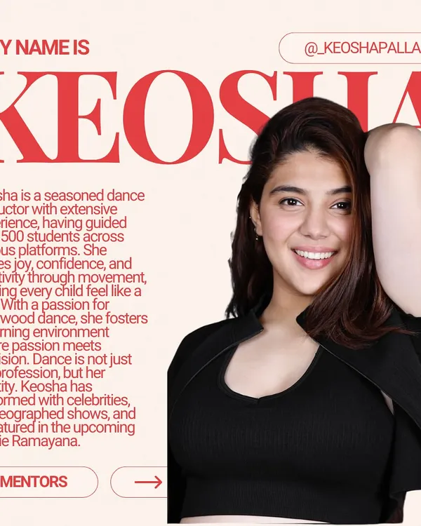 Meet Keosha, a seasoned instructor with a passion for Bollywood dance who has guided over 500 students and performed with celebrities.