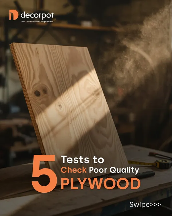 Quality starts with the right materials. This image is part of a series on how to check for poor quality plywood, something you never have to worry about with my factory-made furniture.