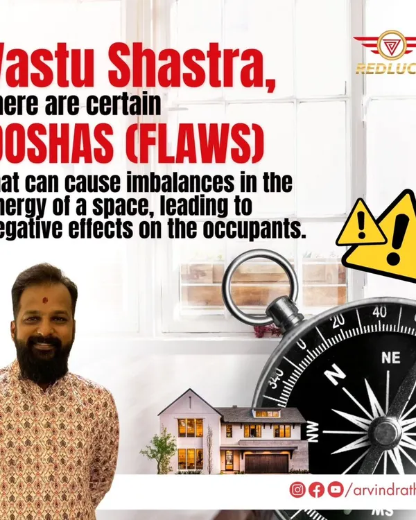 This carousel introduces the concept of Vastu doshas, which are flaws in a space's energy that can negatively affect occupants.