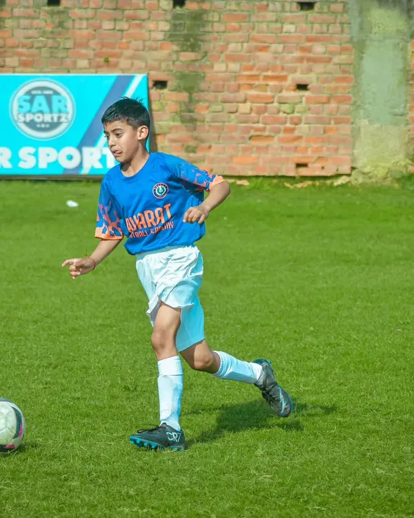 This is Yash Yadav, who joined us at just 6 years old. Through three years of dedicated training, he has become a promising right back, known for his speed and aggression.