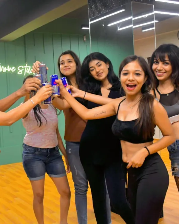 A celebratory moment with my team and Red Bull. This image represents my long and successful partnership with the brand, spanning over seven years of events and content creation.
