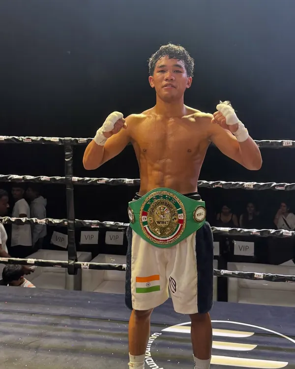 Laldinsanga is crowned the WBC World Youth Champion. A historic moment for him and for Indian boxing.