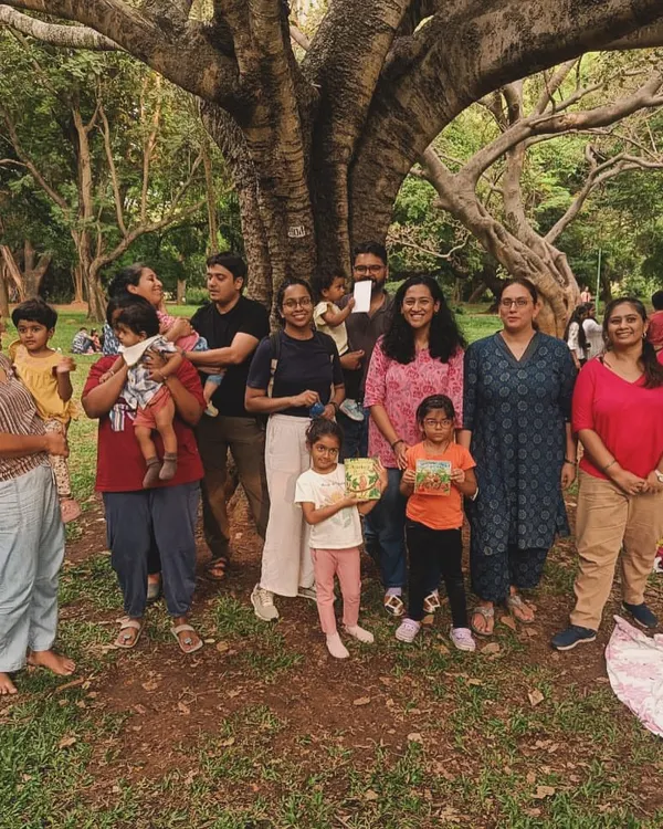 A beautiful group photo from our Mother's Day celebration. It's so heartwarming to see our community of parents, guardians, and little ones come together to share stories and create memories.