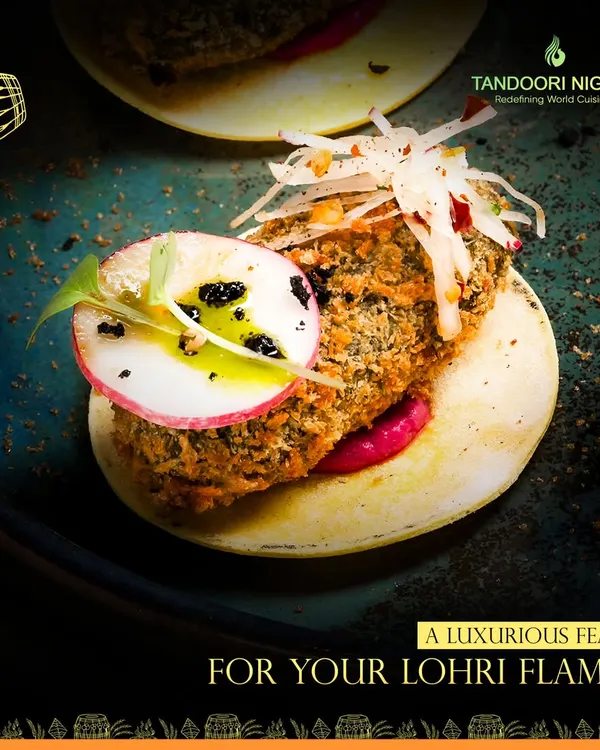 A luxurious feast for your Lohri flames. This Sarson Saag Kebab is our modern take on a timeless classic, transforming a rustic dish into a gourmet appetizer perfect for a festive celebration.
