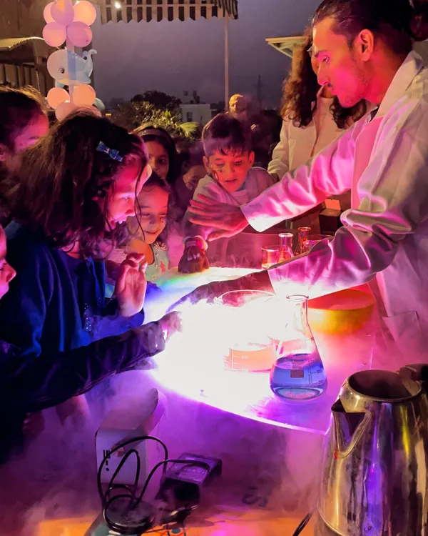 We believe learning should be magical. Here, you can see the pure wonder on children's faces as they watch one of our interactive science shows, where amazing experiments make learning feel like magic.