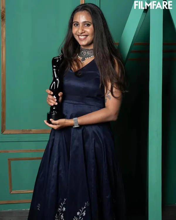 Another beautiful memory from the Filmfare Awards South. This recognition for my playback singing means the world to me.