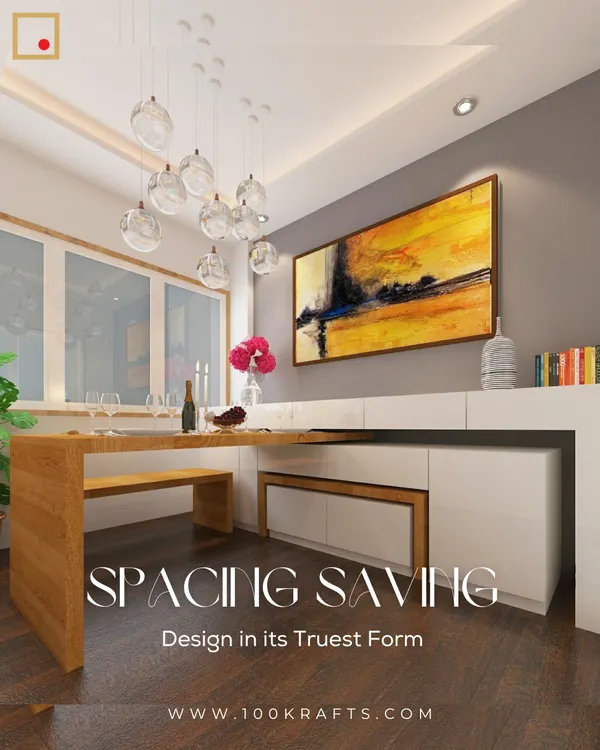 This is our answer to the question of space versus style. A complete dining set that folds seamlessly into a sleek console, giving you an open, airy room that can transform into an intimate dining area in moments.