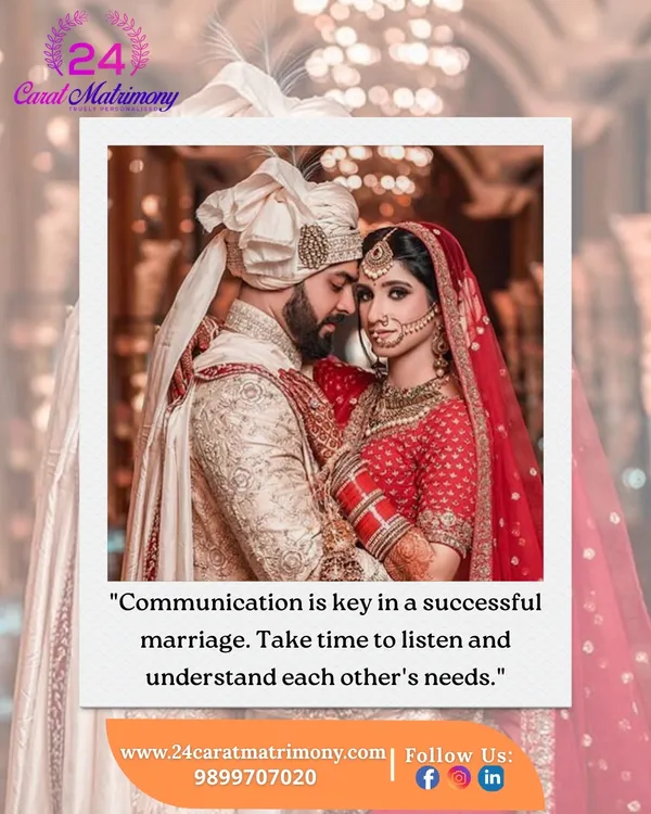 Communication is key in a successful marriage. We believe in matching couples who can listen and understand each other's needs, creating a foundation of mutual respect.
