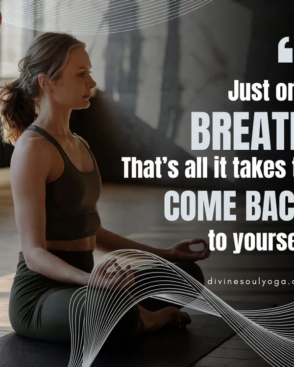 Just one breath. That is all it takes to come back to yourself. This is a core principle we practice in every session.