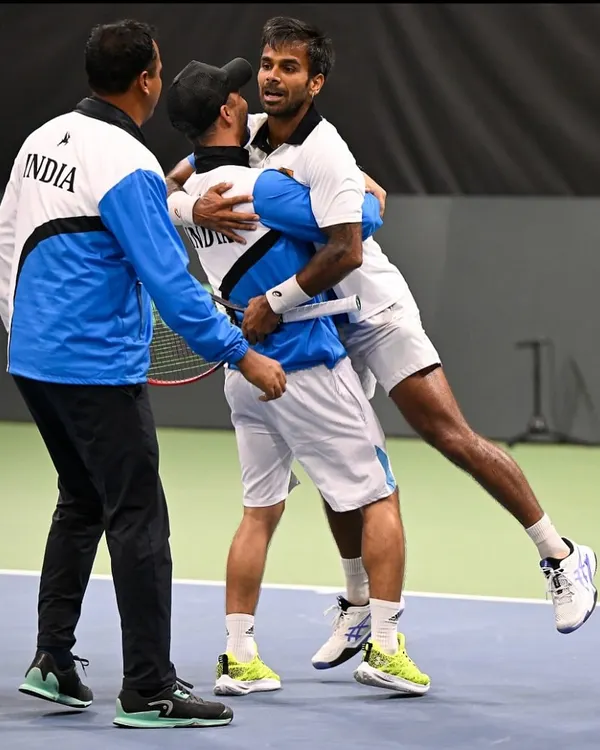 This is the moment it's all for. Sharing in the victory with Sumit Nagal after a historic Davis Cup win. My job is to get athletes to this point, healthy and able to perform at their absolute best when it matters most.