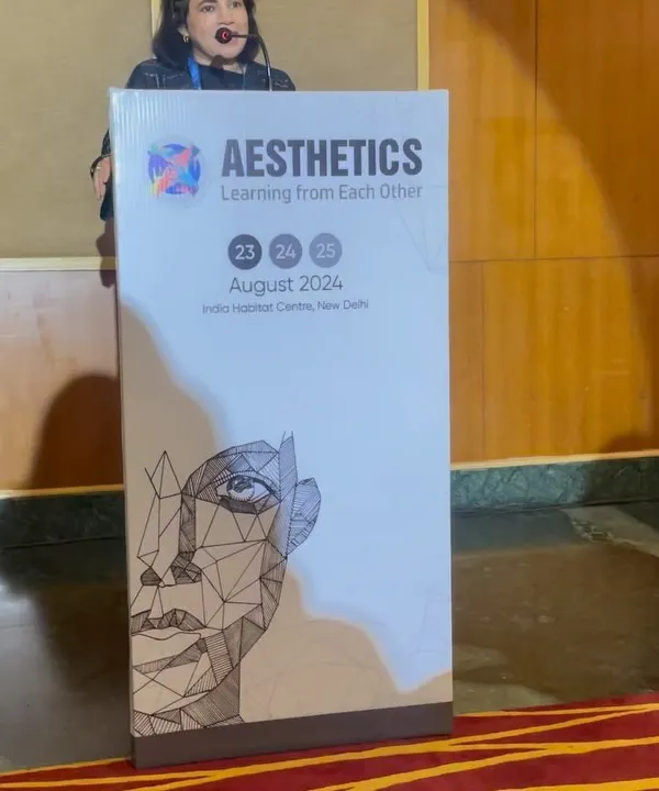 Our doctors believe in continuous learning. Here is one of our experts speaking at the Aesthetics Delhi conference, sharing knowledge and learning from other leaders in aesthetic medicine.