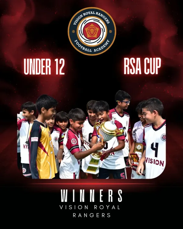 This is what we train for. Our Under 12 team showcasing their champion mindset by winning the RSA Cup. We build teams that compete and win at the highest levels.