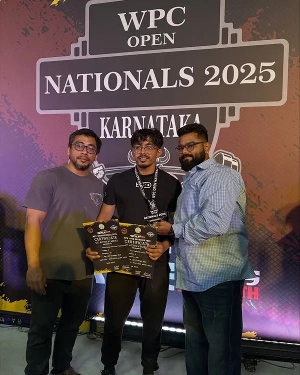 Deepak with his 3rd place medal at the WPC Open Nationals. A great performance, peaking at the right time to hit a 200kg deadlift and secure his spot on the podium.