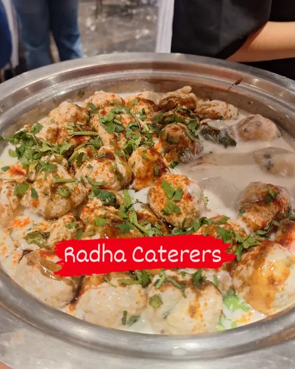 Our Dahi Vada is a must-have appetizer, loved by guests of all ages. We prepare it with soft lentil fritters and a generous amount of spiced yogurt.
