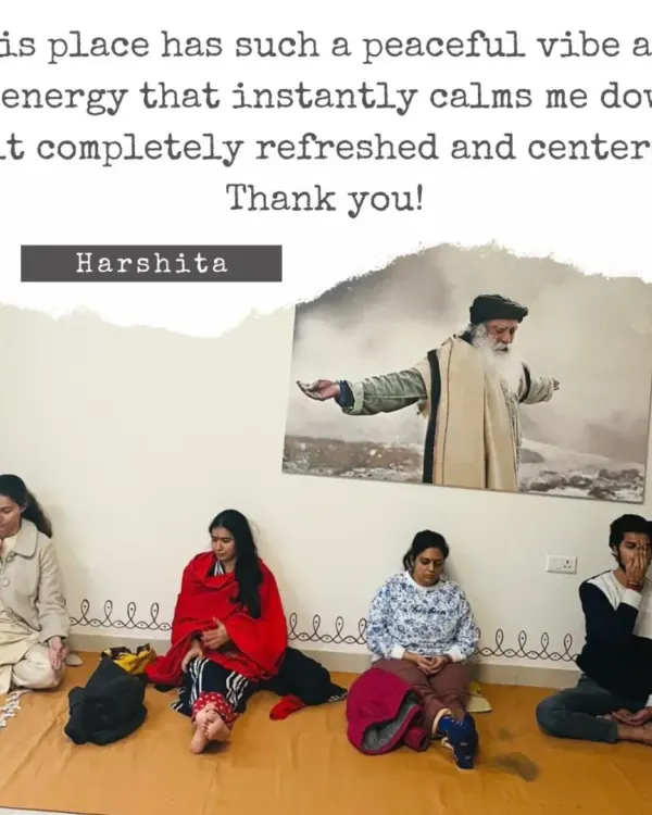 "This place has such a peaceful vibe," shares Harshita. It brings me immense joy to know that the space I hold allows people to feel refreshed and centered.
