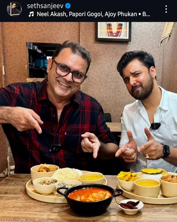We were so happy to host actor Sanjeev Seth at our restaurant. It's always an honour to share our food and culture with everyone.