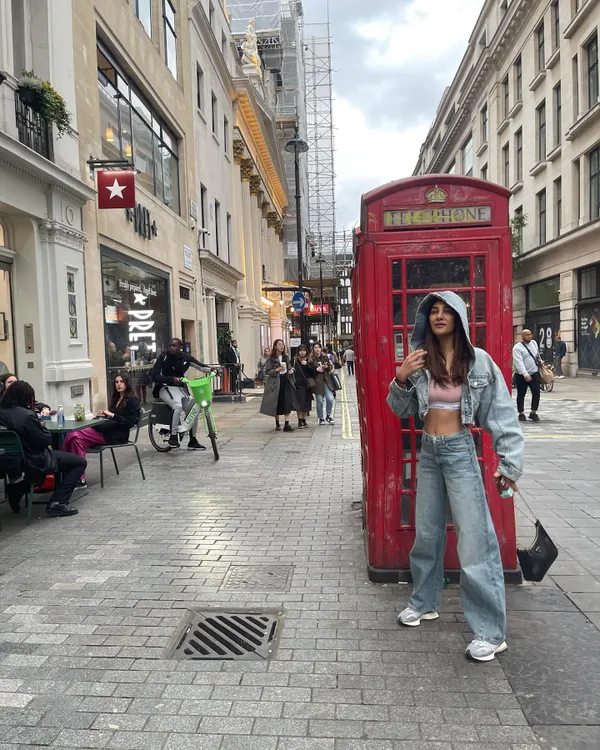 A casual street style moment in London. I love a good denim-on-denim look; it's effortless, comfortable, and always cool.