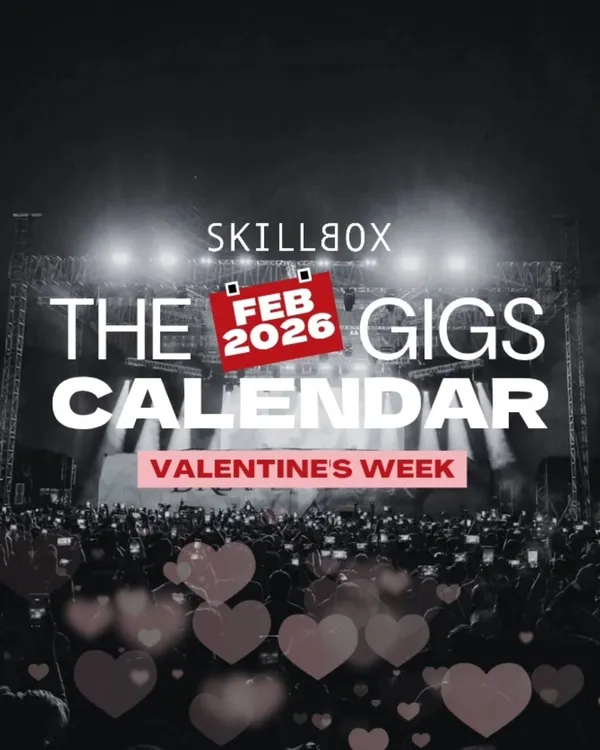Your Valentine's week gig calendar is here. A graphic showcasing a week full of live music events to celebrate with someone special.