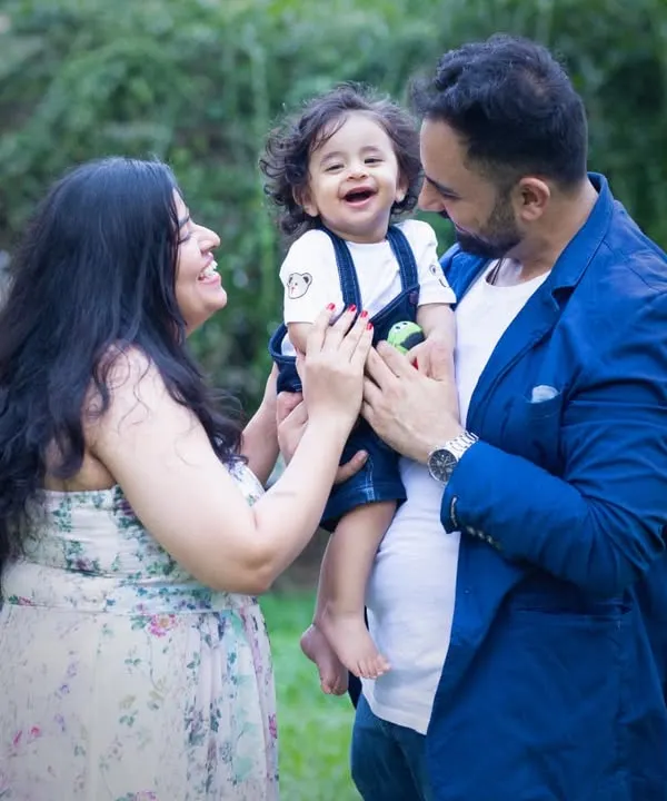 The laughter between parents and their child is my favorite thing to capture. This outdoor family portrait session was full of these beautiful, unscripted moments.