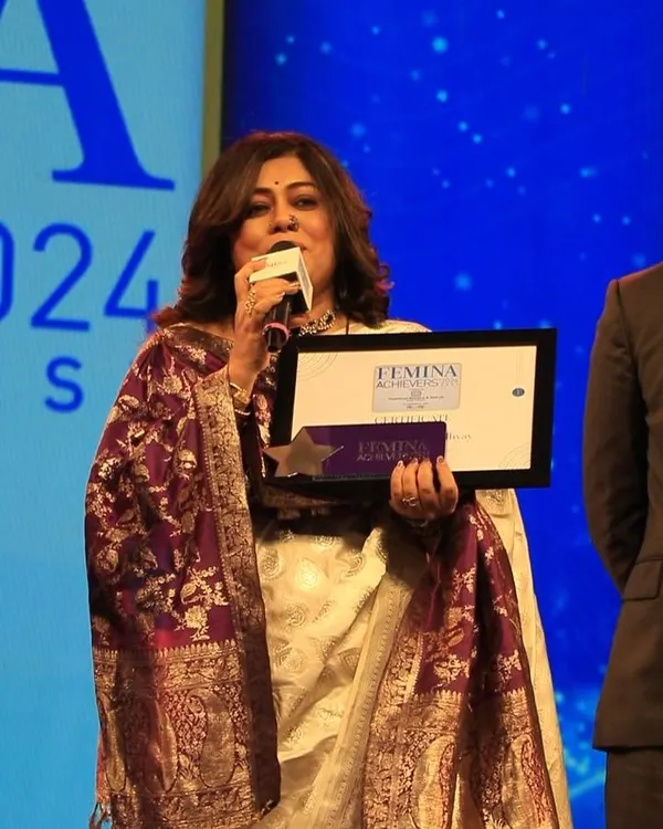 Speaking a few words of gratitude after receiving the Femina Achiever's Award 2024. I owe everything to music and the love of my audience.