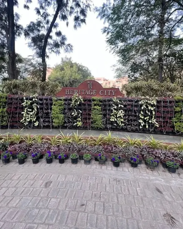 We were commissioned to create this signature vertical garden for the "Heritage City" entrance. This project showcases our proficiency in designing and executing large, impactful green installations for public and commercial properties.