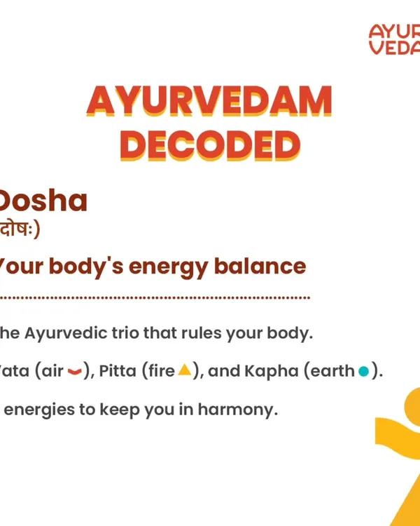 Let's decode the basics. A Dosha is your body's unique energy balance, ruled by the trio of Vata (air), Pitta (fire), and Kapha (earth). Understanding your dominant dosha is the first step to finding harmony.