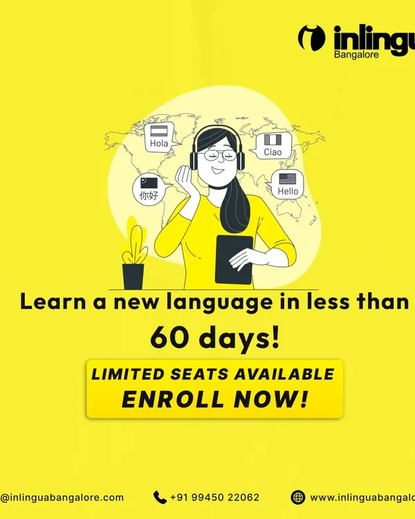 You can learn a new language in less than 60 days with our structured online courses. Seats are limited, so enroll now to secure your spot in an upcoming batch.