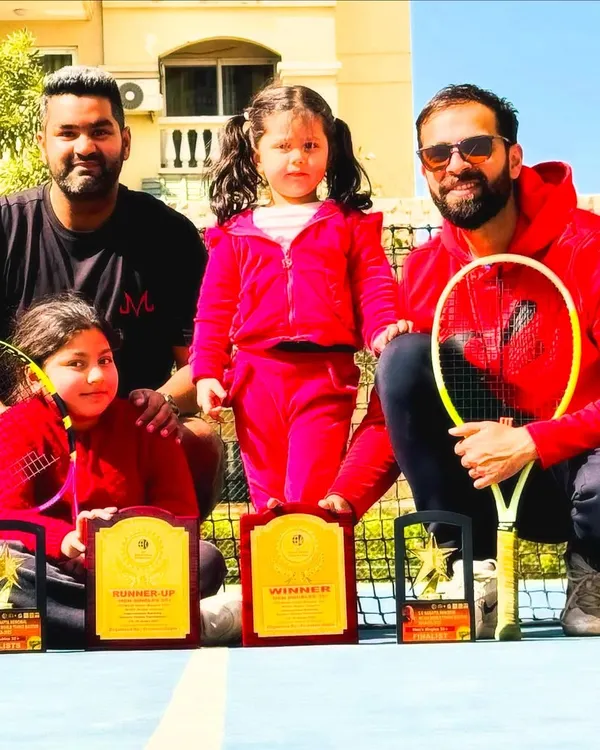 This picture captures the spirit of our academy. Here is our player Kartikeya Singh Verma, who had a fantastic run on the ITF World Tennis Masters tour, alongside the next generation of champions he helps inspire. We believe in nurturing a lifelong passion for the game, celebrating every victory, from junior circuits to adult competitions.