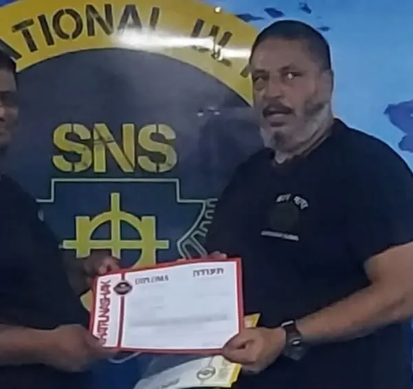 Receiving my diploma after a week of intense Krav Maga training in Delhi under my master, Vicky Kapoor. I am a student first, always.