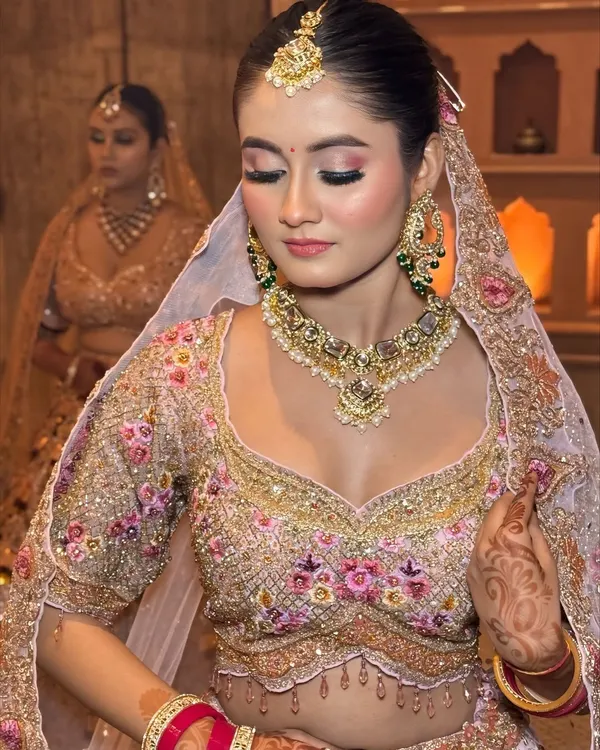 Subtle yet stunning. This look is for the bride who wants to glow. I used soft pink tones on the eyes and cheeks for a fresh, ethereal vibe.