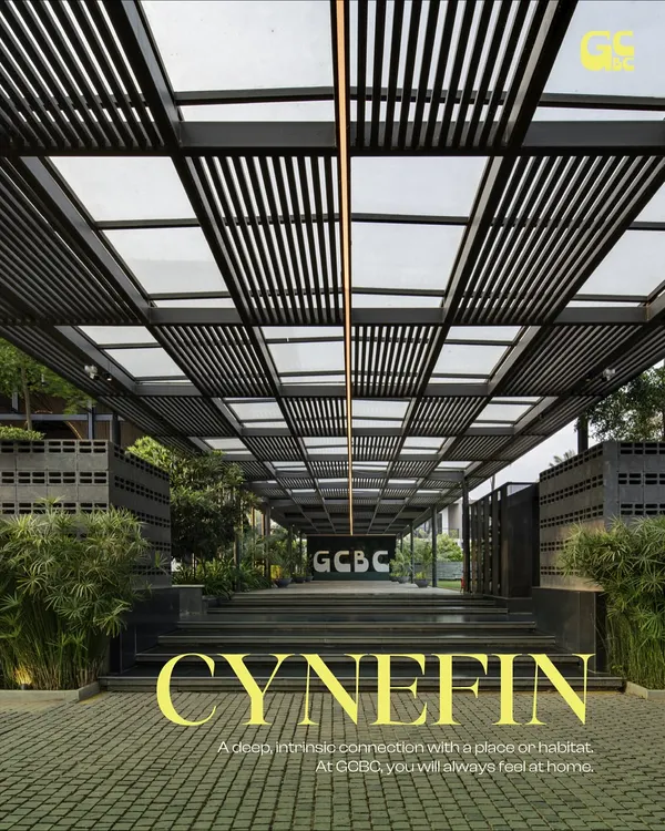 This is the entrance to your escape. I designed this long, covered walkway, flanked by greenery, to create a sense of arrival and transition you from the city bustle to the calm of my space. It’s the beginning of your journey to feeling at home.
