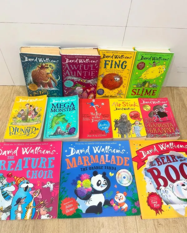 Our library is filled with treasures, like this collection of books by David Walliams. His hilarious plots and bold characters are perfect for teaching character work, vocal variety, and the art of reading aloud.