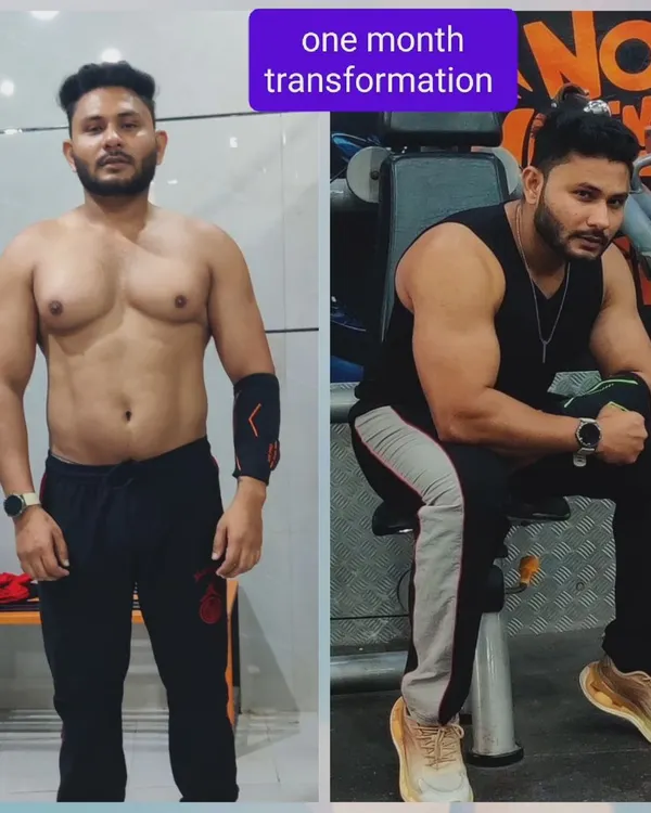 Sirf ek mahine ka farak. Consistency aur hard work se hi aisi body transformation aati hai. Yeh client ab zyada confident aur energetic feel karta hai.