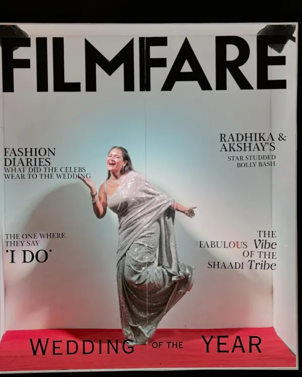 Having fun and being weird for a mock Filmfare cover. This shows my playful personality and ability to create dynamic, unconventional poses for print.