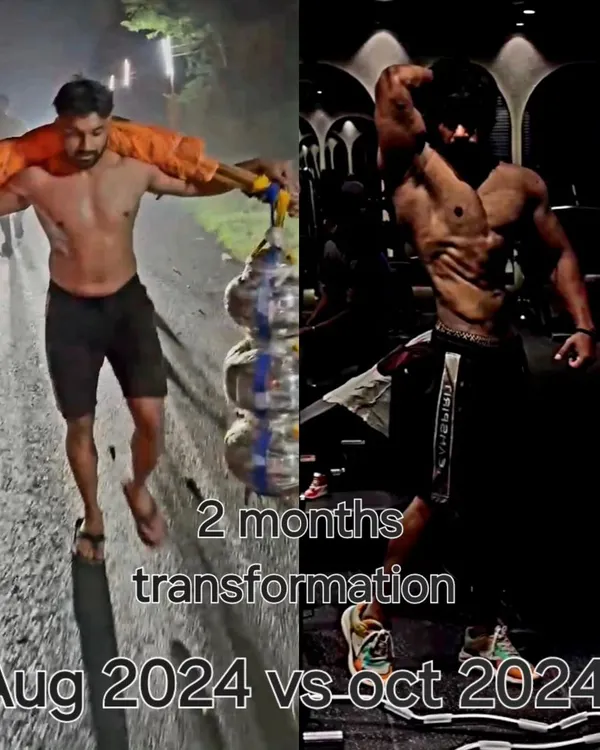 This is what a real, natural transformation looks like in just two months. I achieved this with zero supplements, focusing only on a managed diet and consistent hard work. This is the foundation of my coaching philosophy.