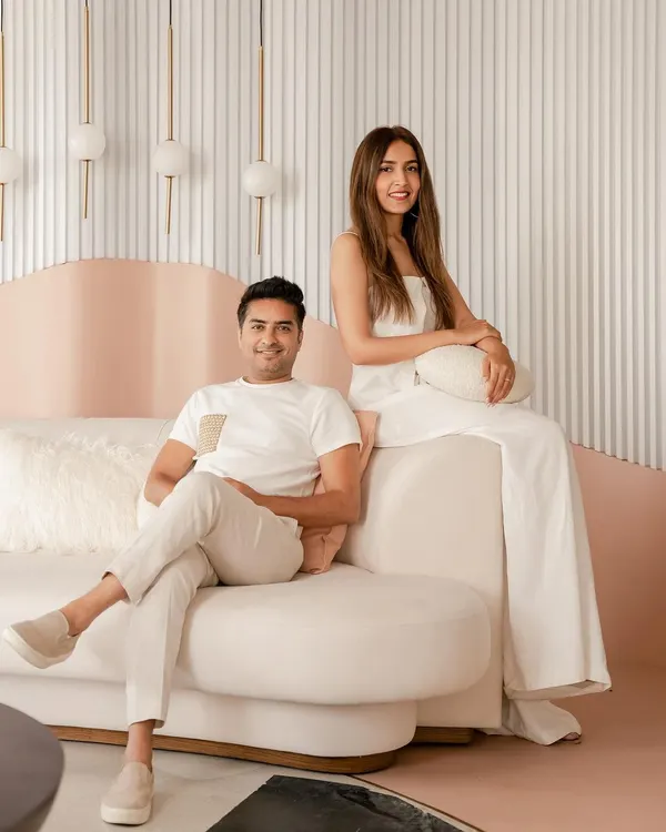 This is us, Vijay and Maha, the co-founders of Design Doodle. We balance each other out, one dreaming up the vision and the other driving it into reality. This partnership is the heart of our studio.