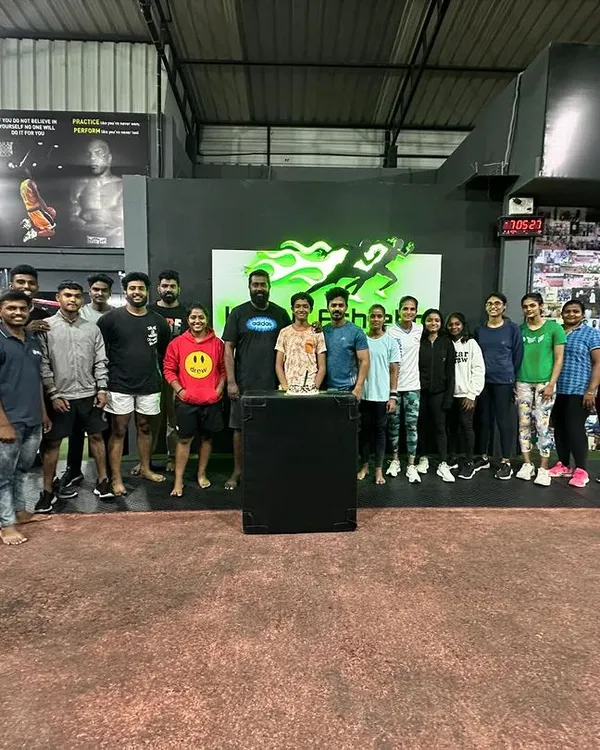 The whole team together. This is the heart of Indian Athletic Academy, a diverse group of athletes united by a common goal of self-improvement.