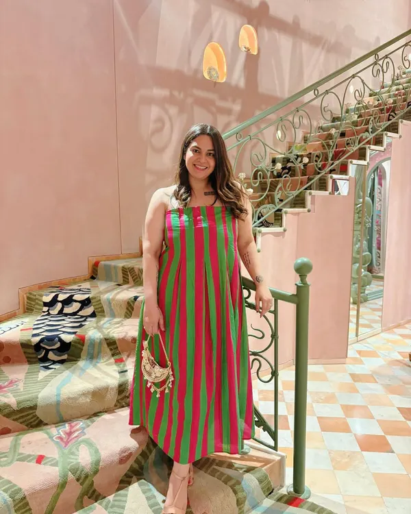 Posing on the whimsical staircase at the Papa Don't Preach flagship store launch. I ensure every event has picture perfect spots that encourage guests to engage with and share the brand's world.