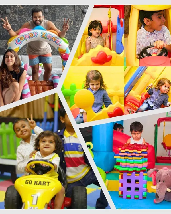A collage of pure happiness. From kids driving go-karts and playing on swings to parents joining in on the fun, these photos capture the wonderful memories I help create at every event.