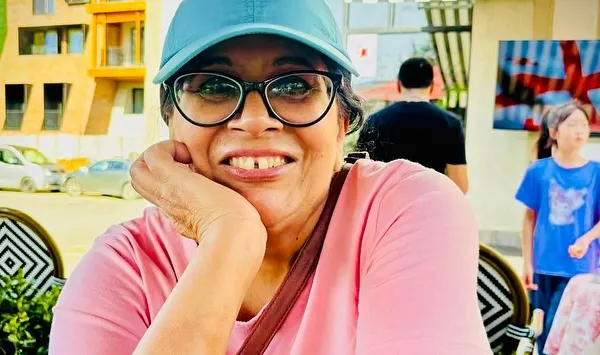 And this is the star herself, my Mumma! She's the one who captures all these beautiful moments at our workshops, and her smile lights up the whole studio. The 'Maa' of our 'Maa-Beti Jodi'.