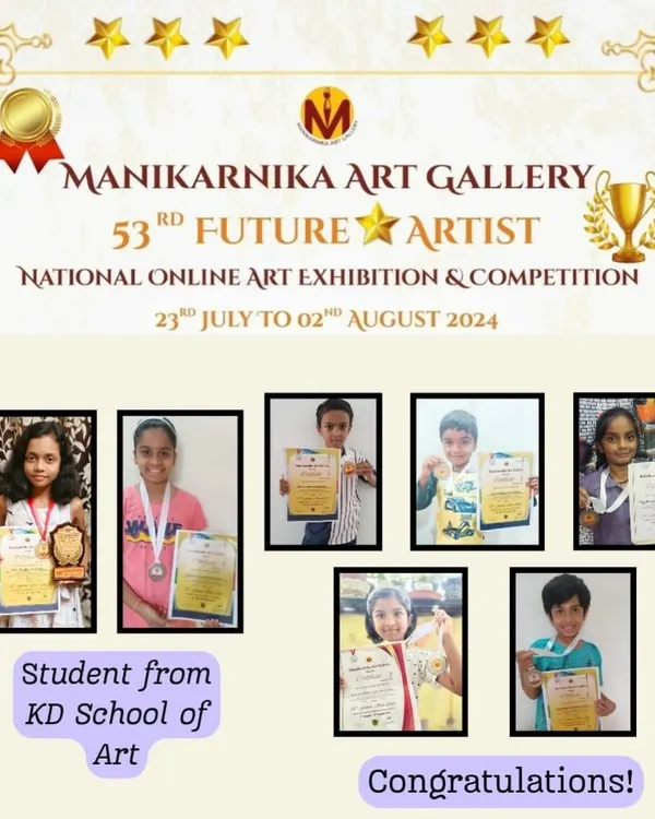 Congratulations to all my students who won awards in the Manikarnika Art Gallery's National Online Art Competition. Keep up the great work.