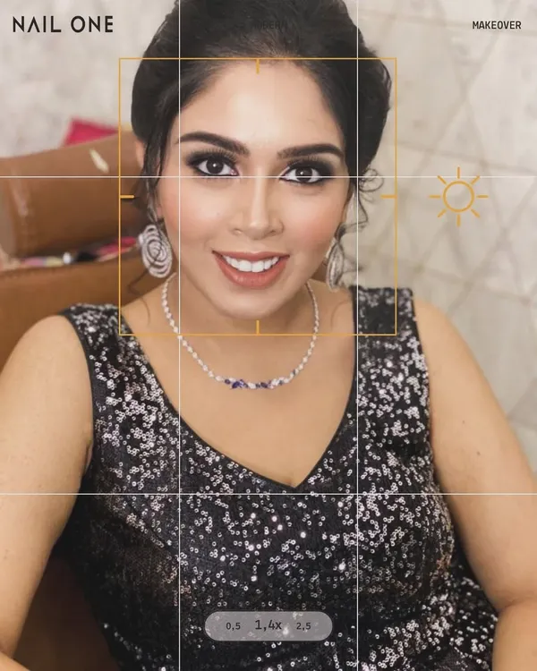 Our most requested look for parties is the classic smokey eye. Here, we've paired it with a flawless base and a neutral lip to let the eyes be the main focus. This glamorous style is perfect for making a statement at any evening event.