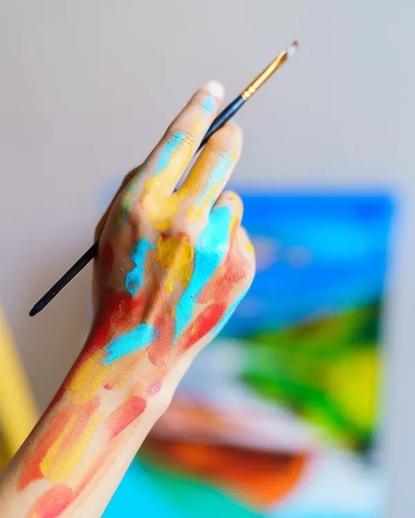 This is the essence of 'The Messy Hand'. I love the feeling of paint on my hands, a reminder that every piece is truly handmade, personal, and created with passion.