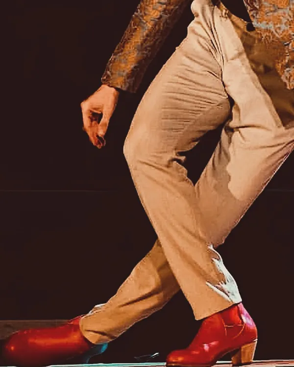 A captured moment on stage at the NCPA in Mumbai. The red shoes, the lights, the energy of a live performance. This is what it's all about.