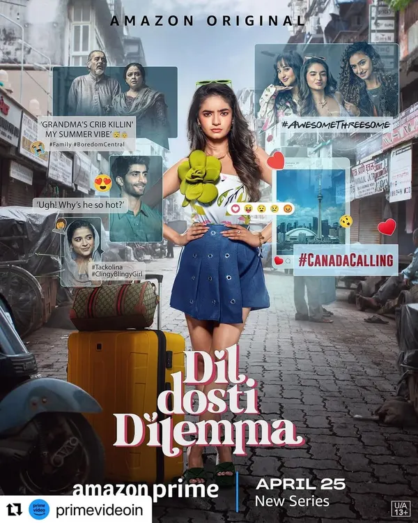 I was happy to serve as the choreographer for the Amazon Prime web series 'Dil Dosti Dilemma'. It's always a pleasure to bring the grace of classical movement to a modern story.