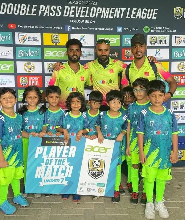 A huge moment for our Under 7 team! They played their first official league match in the DPDL, with Dhruv earning the Player of the Match award.